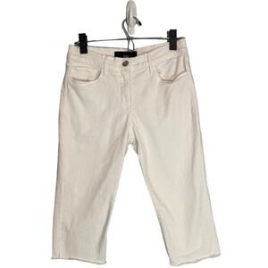 3x1 NYC White Denim Bermuda Shorts Raw Hem Fringe Women’s 27